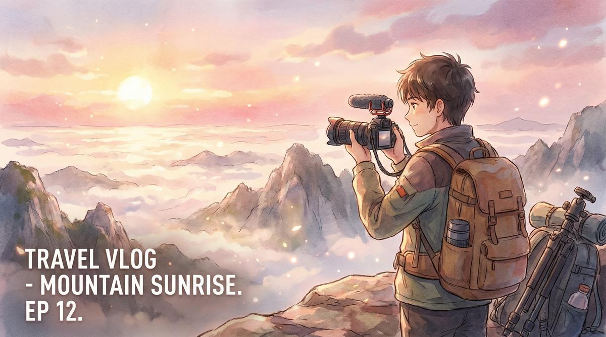 糖心旅行视频分享山顶日出