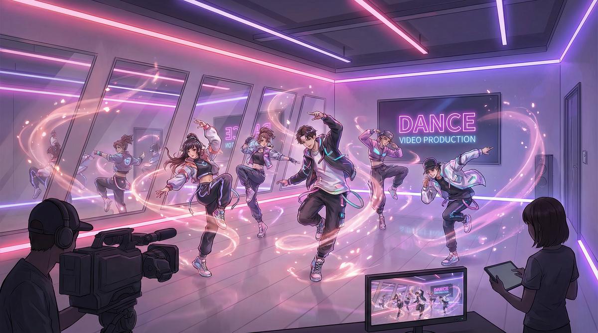 糖心舞蹈视频拍摄现场